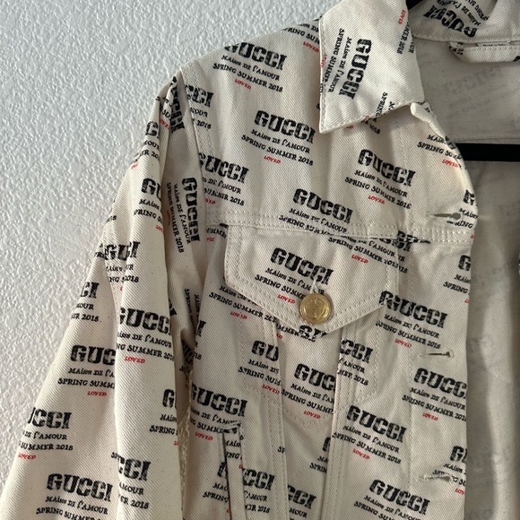 2018 GUCCIFY HYPNOTISM DENIM JACKET XS - Picture 2 of 8